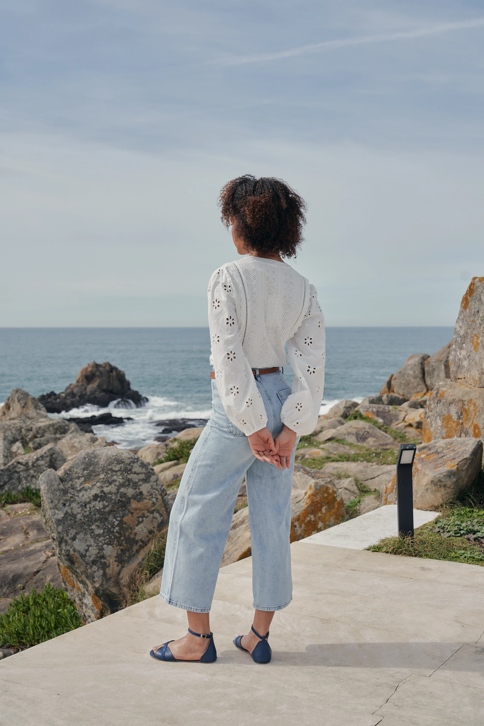 Босоногие сандалии Shapen PETAL — насыщенный синий · широкая колодка, фото 12