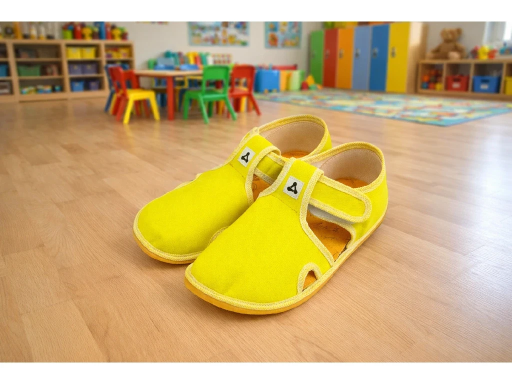 Тапочки Antal Rascal с поддержкой свода — жёлтый (детские), фото 5