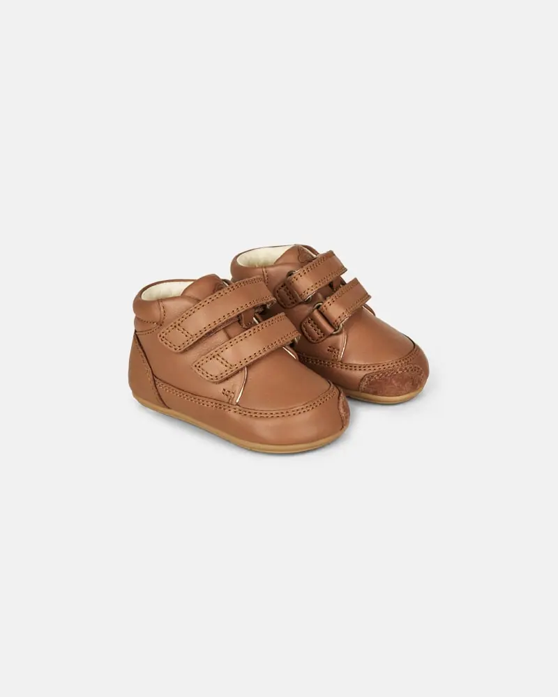Детская босоногая повседневная обувь Bundgaard Prewalker Cognac
