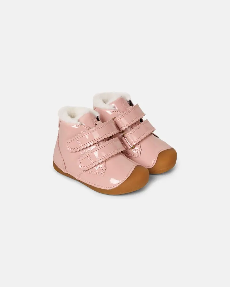 Детские босоногие зимние ботинки Bundgaard Petit Winter Scallop Vintage Rose — фото 1 из 3