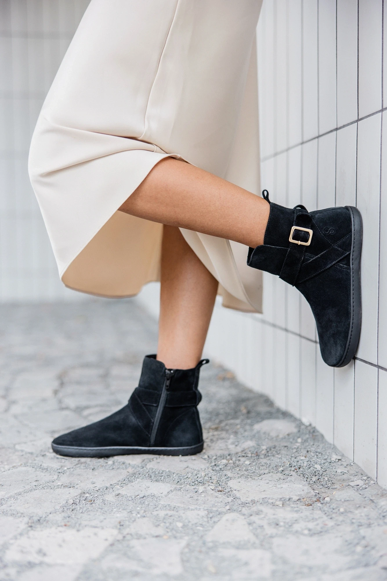 Босоногие ботинки Shapen DIVINE — чёрный (замша), фото 11
