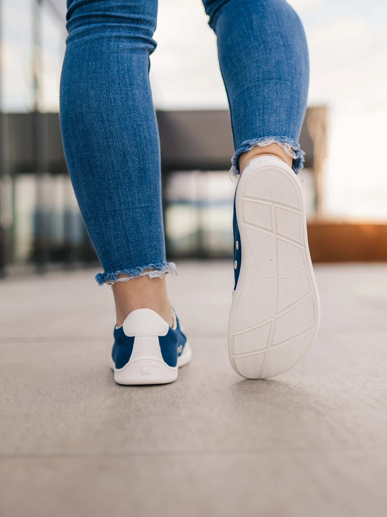 Босоногие кроссовки Be Lenka Rebound - тёмно-синий и белый, фото 6