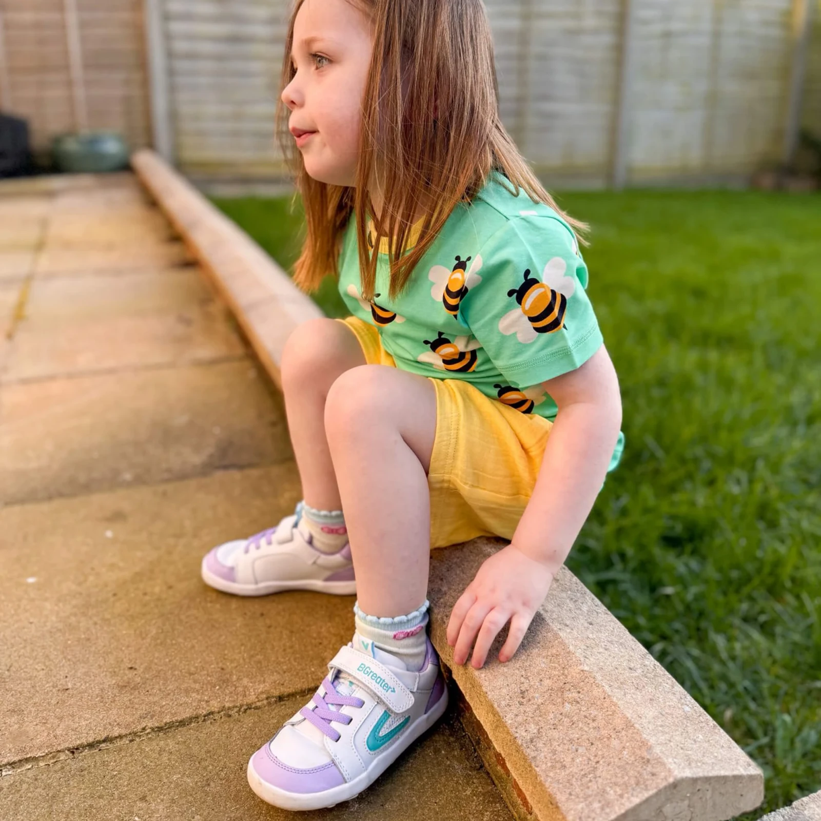 Кроссовки BGreater All Leather Lev — сиреневый с белым, фото 14