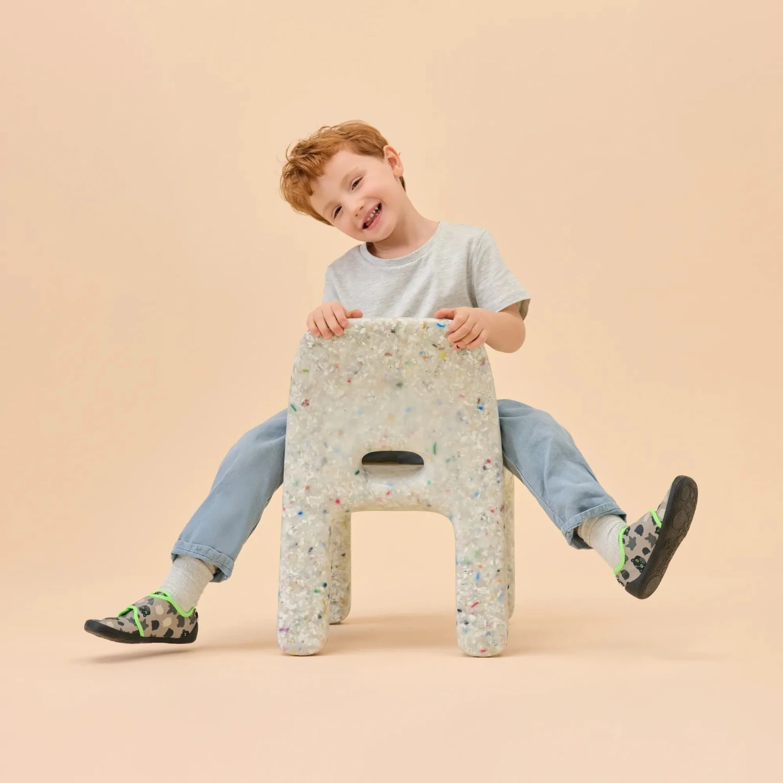 Домашняя обувь Affenzahn Movy Пантера — серый, фото 2