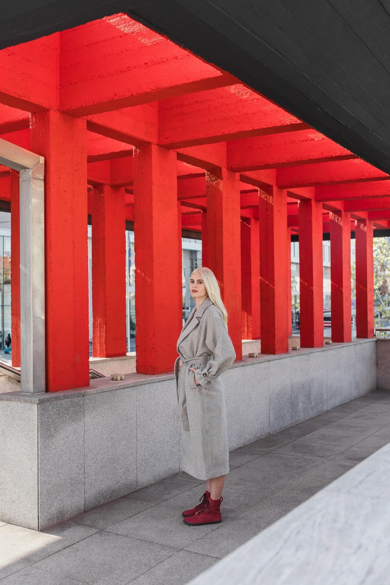 Босоногие ботинки Shapen COZY — бордовый, фото 20