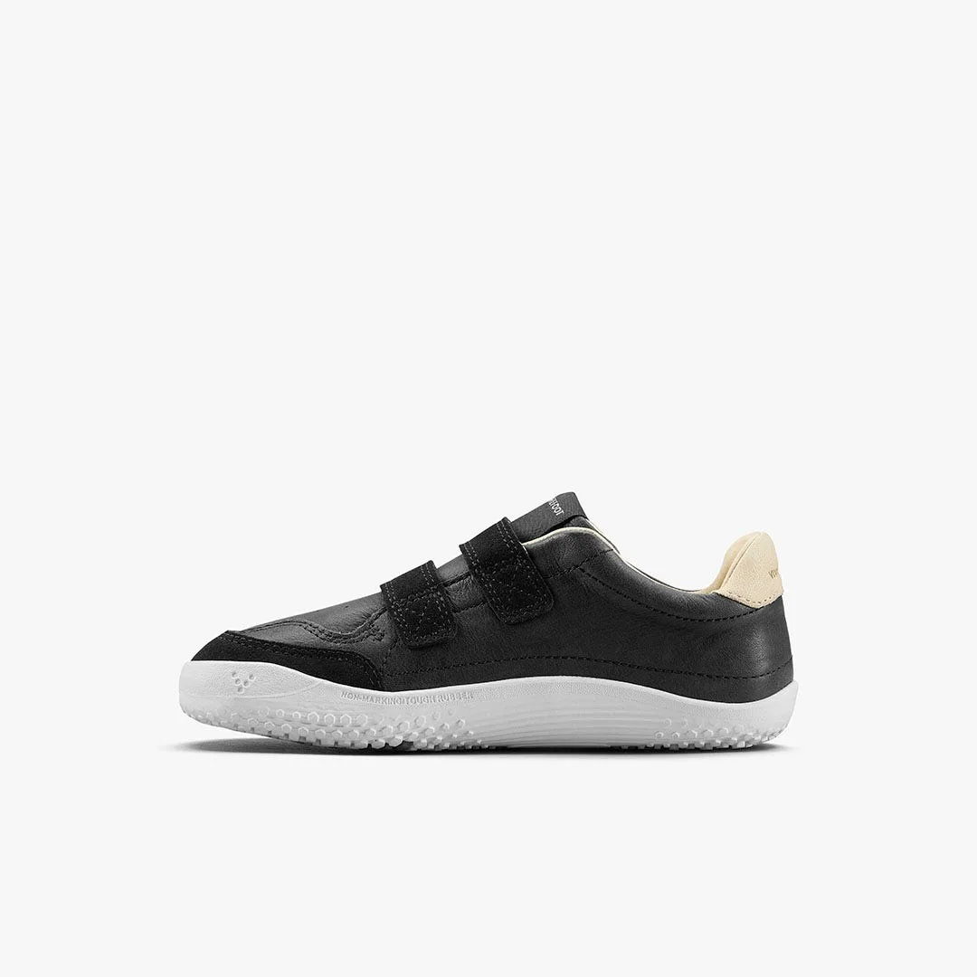 Кроссовки Vivobarefoot Gobi Sneaker — детская модель, чёрный, фото 3