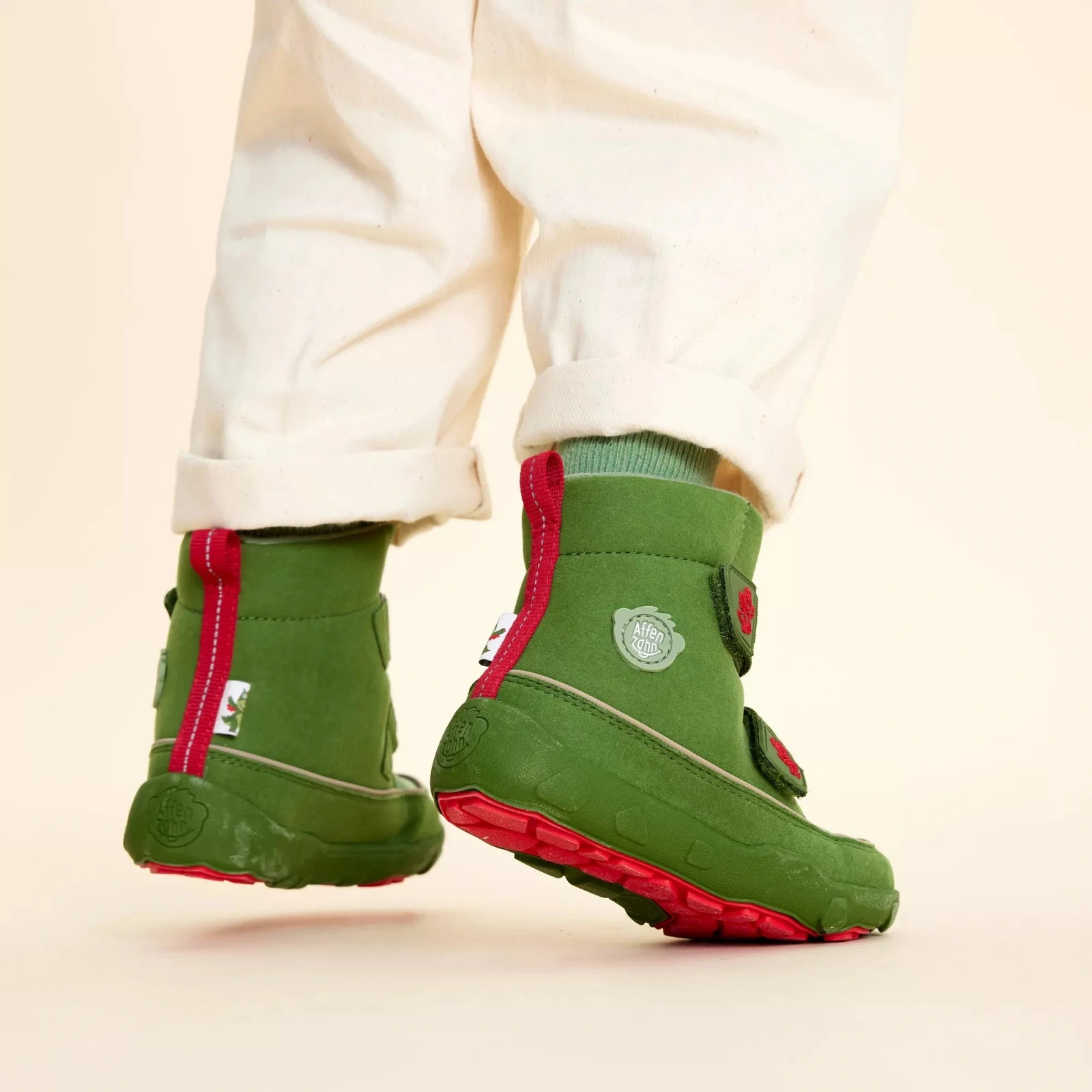 Зимние ботинки Affenzahn Comfy Дракон — зелёный, фото 3