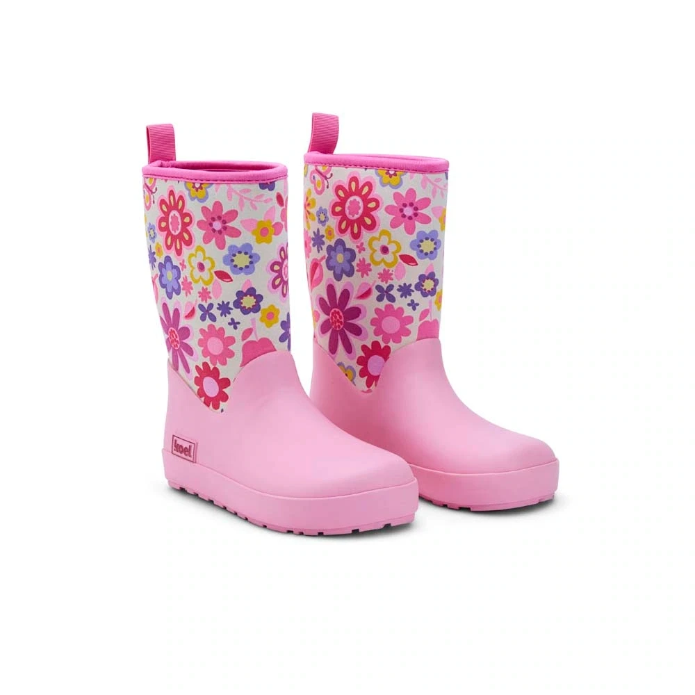 Резиновые сапоги Koel NEOPRENE Rubber Boot — фуксия с цветами, фото 2