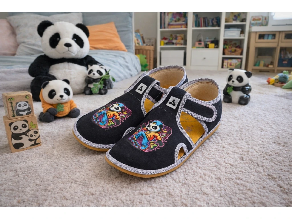 Тапочки Antal Rascal с поддержкой свода — Panda (детские), фото 2